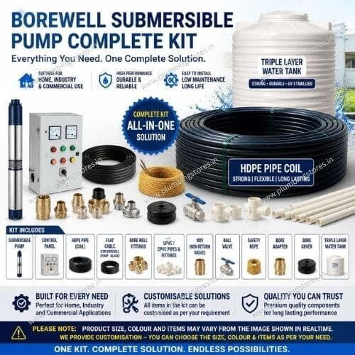 Bore Well Submersible Pump Kit - Custom Builder Pack